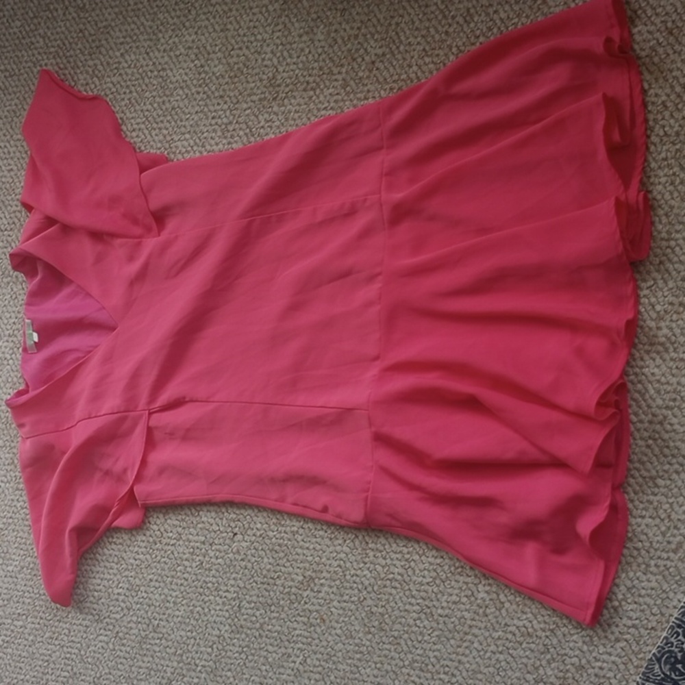 Pink V-Neck Dress by jade
